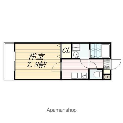 リブリ・グランデ検見川(1K/1階)の間取り写真