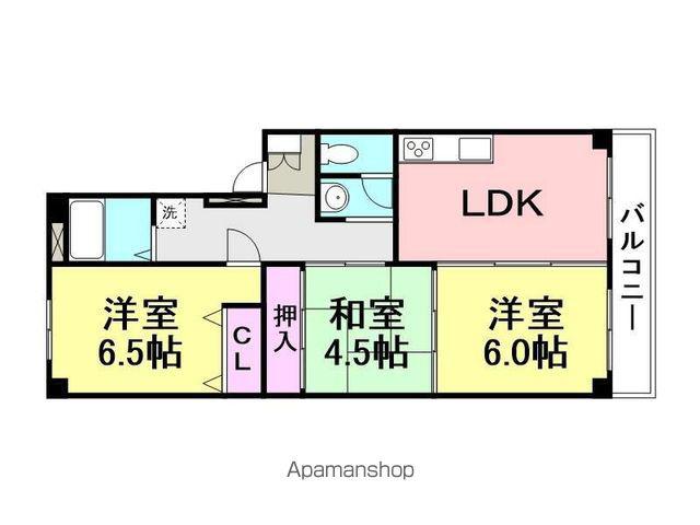アネックス武庫之荘(3DK/2階)の間取り写真