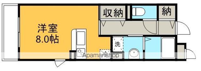 W・フォンターナ(1K/2階)の間取り写真