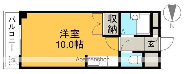 ピュア高須新町(ワンルーム/3階)の間取り写真