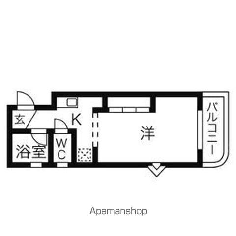 フィレンツェ岐阜(1K/2階)の間取り写真