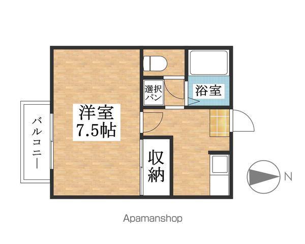 アシスト西春(1K/1階)の間取り写真