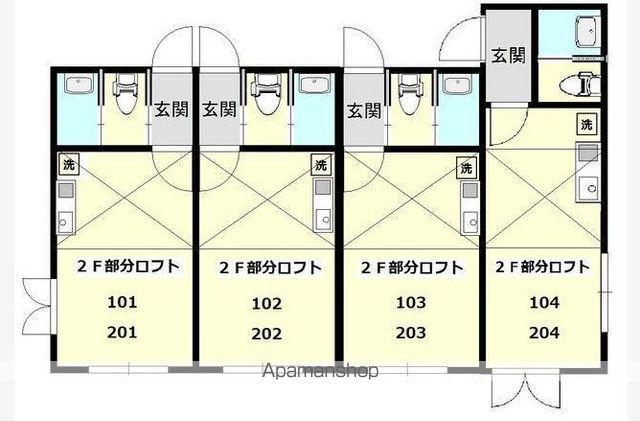 LIBERO SHIN EKODA(ワンルーム/1階)の間取り写真