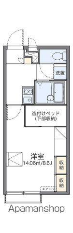 レオパレスHIGASHINOⅡ(1K/2階)の間取り写真