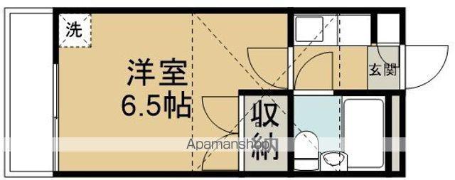 ガザニア(1K/2階)の間取り写真