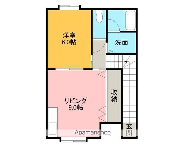 ハイツサンビーチ(1LDK/2階)の間取り写真