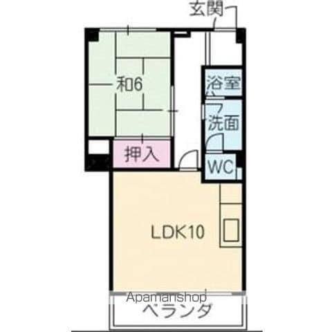 LA BELLE SANTE(1LDK/7階)の間取り写真