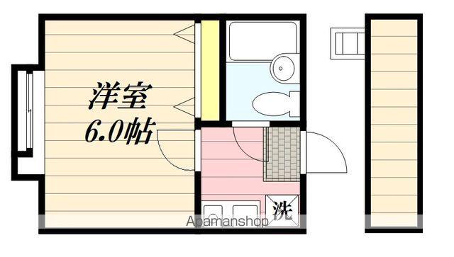 ジュネパレス松戸第90(1K/2階)の間取り写真