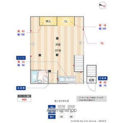 大垣文化1(ワンルーム/2階)の間取り写真