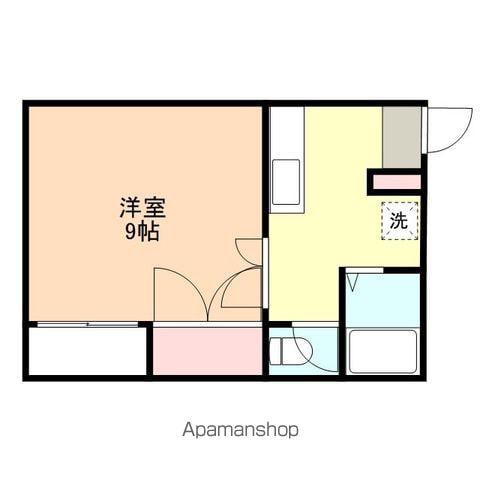 トレイン(1DK/2階)の間取り写真