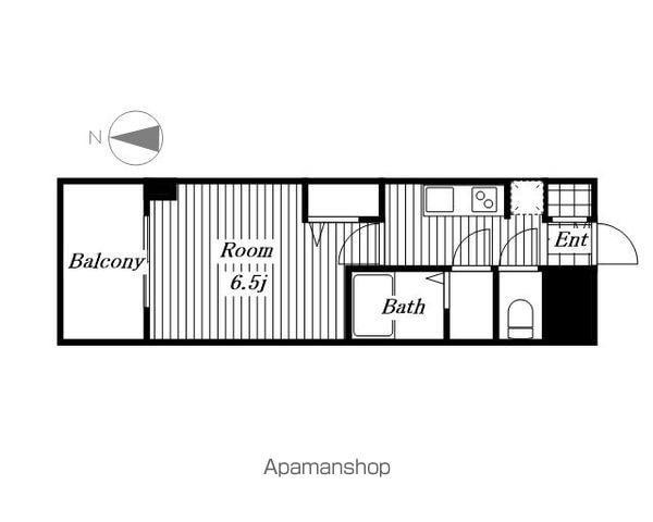 ファステート名古屋駅前ドリーム(1K/13階)の間取り写真