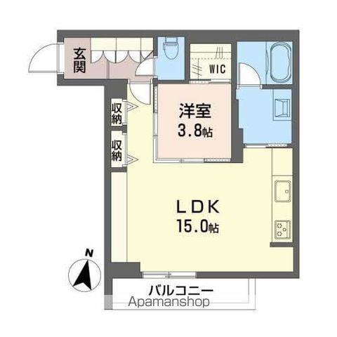 ディマーネⅡ(1LDK/2階)の間取り写真