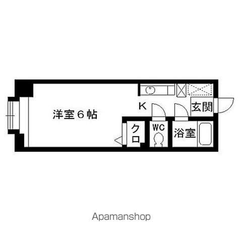 セントヒルズ仙台(ワンルーム/2階)の間取り写真