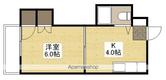 島津ビル(1K/5階)の間取り写真