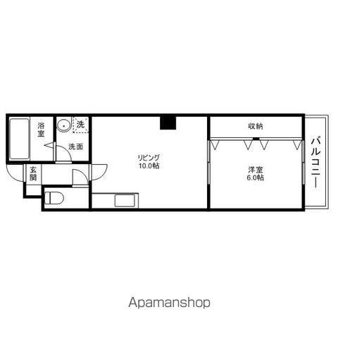 グランドアムール(1LDK/3階)の間取り写真