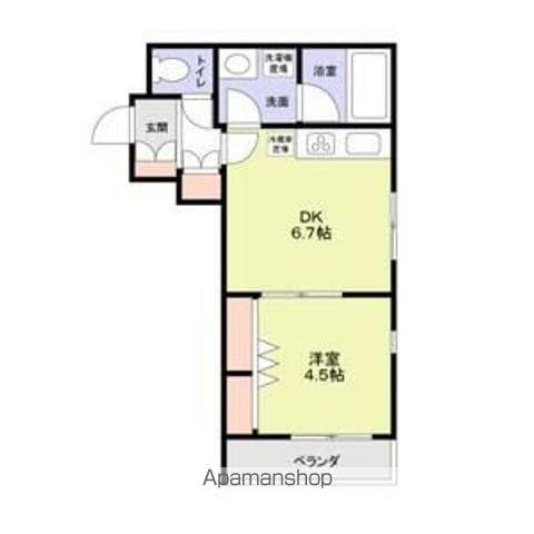 モンレーヴ本駒込(1DK/2階)の間取り写真