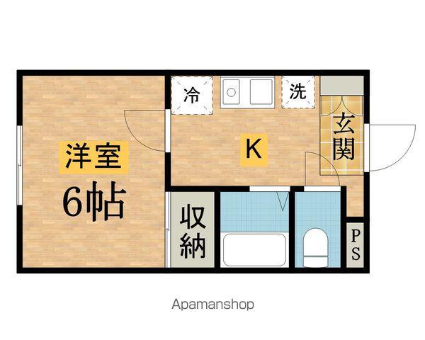 メゾンイトウ(1K/3階)の間取り写真