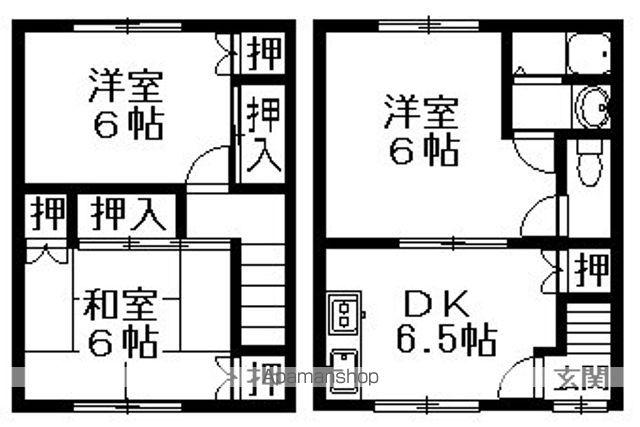 メゾン・ミキ(3DK)の間取り写真