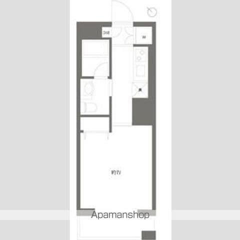 ガーデン板橋氷川町(1K/14階)の間取り写真
