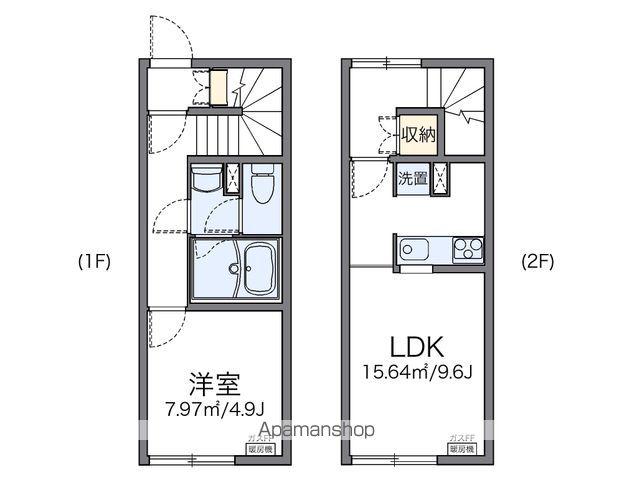 レオネクストAMYⅢ(1LDK/1階)の間取り写真