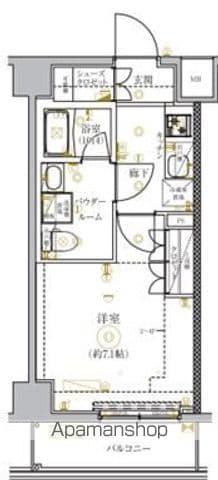 セジョリ墨田イーストⅡ(1K/3階)の間取り写真