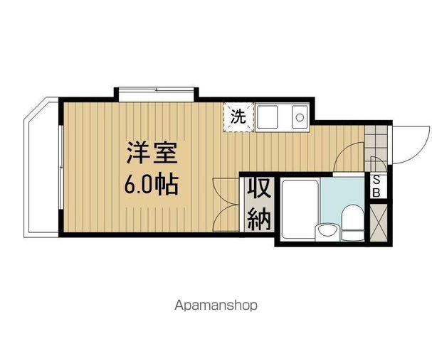 パレトーホー阿佐ヶ谷(1K/1階)の間取り写真