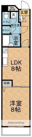 第二コーポかどや(1LDK/2階)の間取り写真