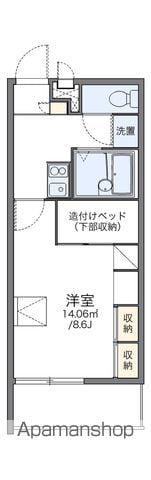 レオパレス陽陽(1K/2階)の間取り写真