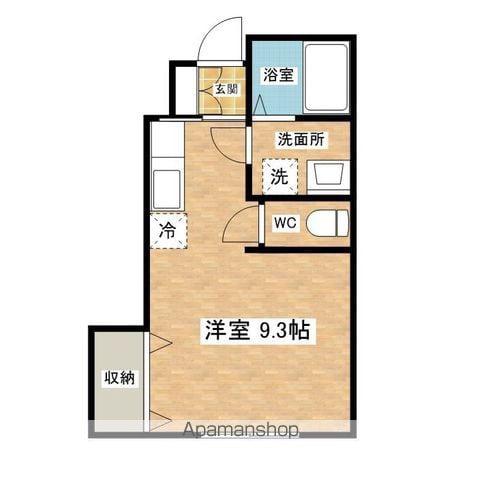サンヴィレッジ新屋(ワンルーム/1階)の間取り写真