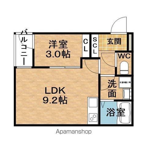 LIBREMAISON豊里Ⅰ(1LDK/1階)の間取り写真