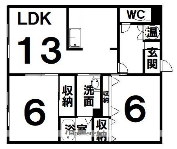 レジデンス寿(2LDK/2階)の間取り写真