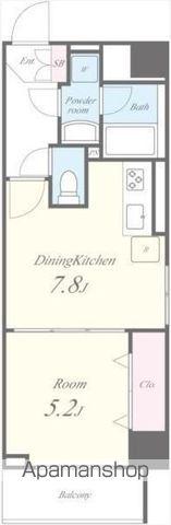 CLAIR(1DK/2階)の間取り写真