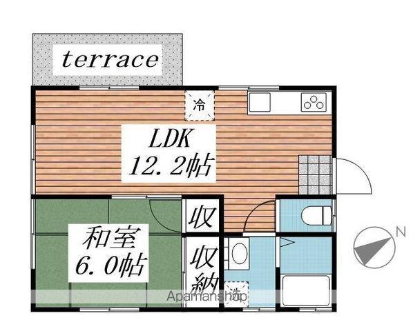 東金線 東金駅 徒歩13分 1階建 築28年(1LDK)の間取り写真