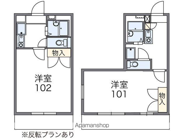 レオパレスベルマリー(1K/2階)の間取り写真