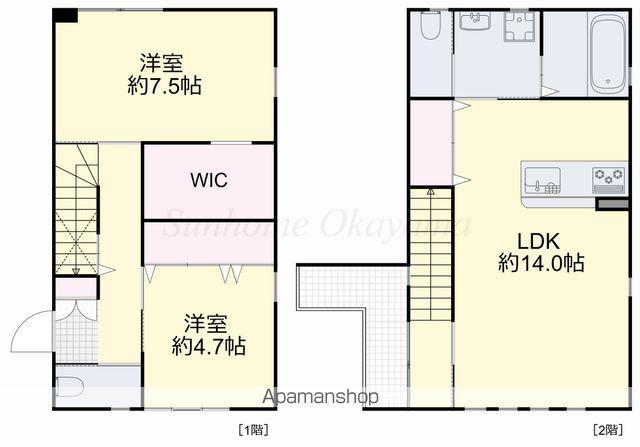 吉備線 備前三門駅 徒歩24分 2階建 築1年(2LDK)の間取り写真