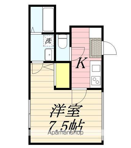 クレフラスト城北(1K/1階)の間取り写真