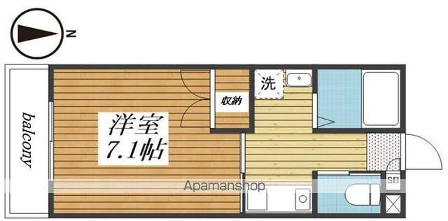 キチーム津田沼 ANNEX(1K/3階)の間取り写真