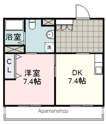 GRAND MAISON 葵(1DK/2階)の間取り写真