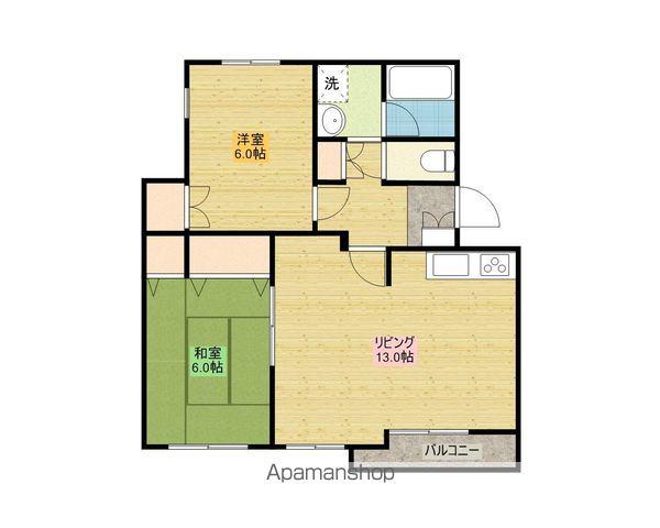 マンハイム敦賀(2LDK/3階)の間取り写真