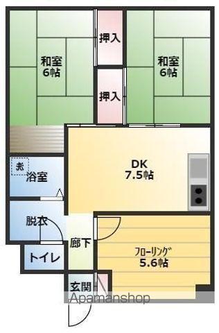 マンションマツシゲ(3DK/3階)の間取り写真