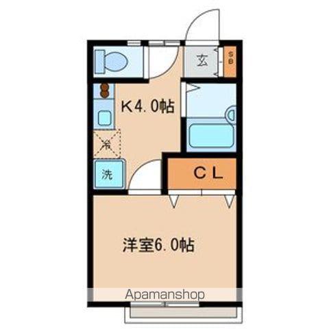 HOUSE HORI(1K/2階)の間取り写真