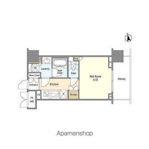 グランテール代々木(1K/5階)の間取り写真