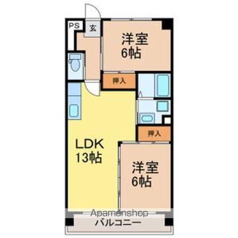 メゾンパトラージュ(2LDK/3階)の間取り写真