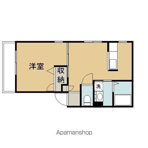 ドミール和野(1DK/2階)の間取り写真