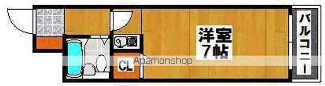 パークサイド堺(ワンルーム/5階)の間取り写真