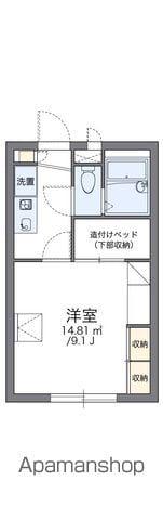 レオパレスフレアⅡ(1K/1階)の間取り写真