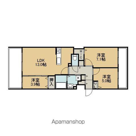 セントラルレジデンスポルトム(3LDK/7階)の間取り写真