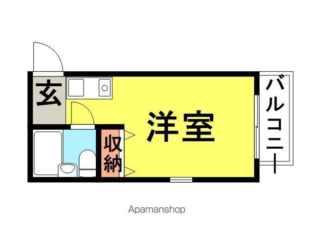 ダイド-メゾン塚口Ⅱ(ワンルーム/3階)の間取り写真