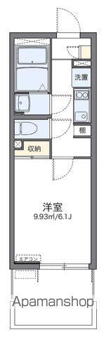 レオネクストラ メイジュ天神橋(1K/1階)の間取り写真