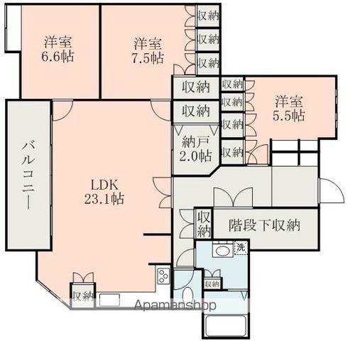 シティライフ練兵町(3SLDK/14階)の間取り写真